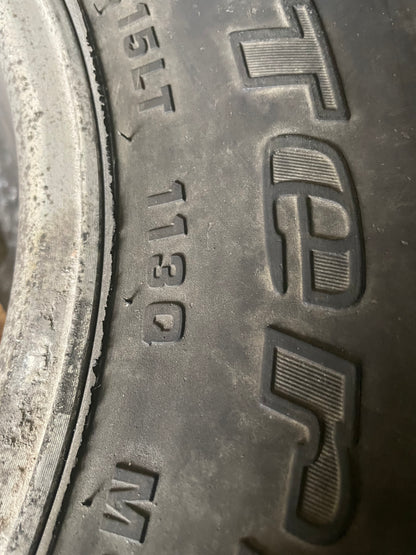 (KSL ONLY)USED 4 WILD COUNTRY RADIAL TXR LT 32 11.5 15 113Q LRC 6PLY WITH WHEELS