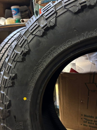 2 CENTENNIAL DIRT COMMANDER M/T BSW LT 265 70 17 121/118Q LRE 10PLY MUD TERRAIN TIRES TCD1726570E