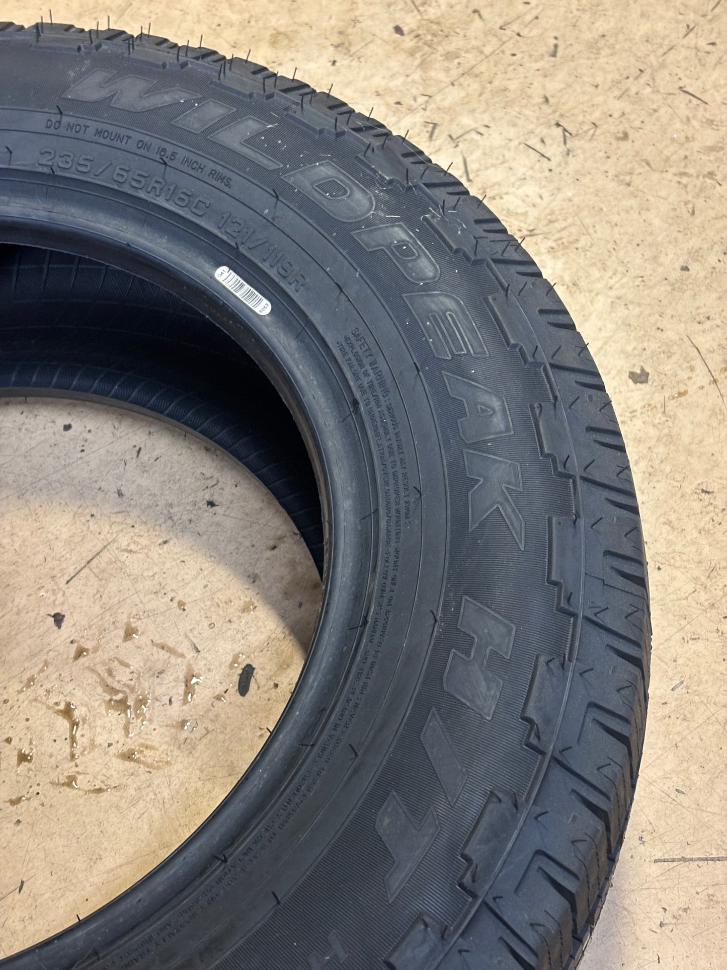 FALKEN WILDPEAK H/T02 HD 235 65 16 C 121/119R LRE 10 PLY VAN TIRE 28827163