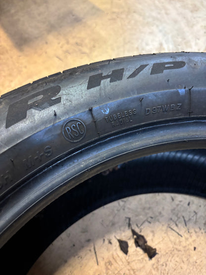 2 USED 6/32" BRIDGESTONE DUELER HP SPORT AS (*) BMW RSC P 245 50 19 105H RUNFLAT TIRE 004748
