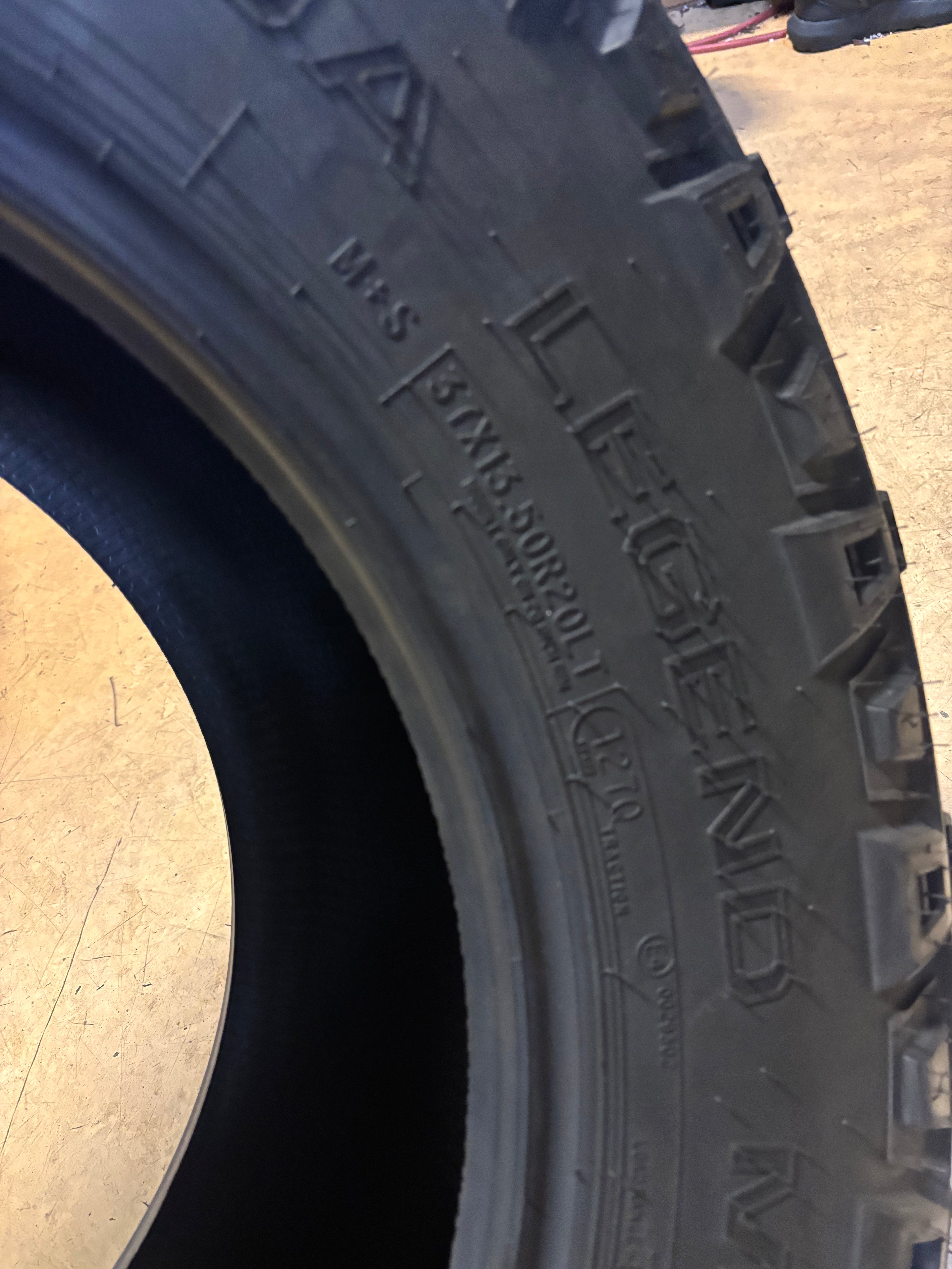 (KSL ONLY) 2 MICKEY THOMPSON BAJA LEGEND MTZ BSW LT 37 13.5 20 127Q LRE 10PLY MUD TERRAIN TIRES331150005