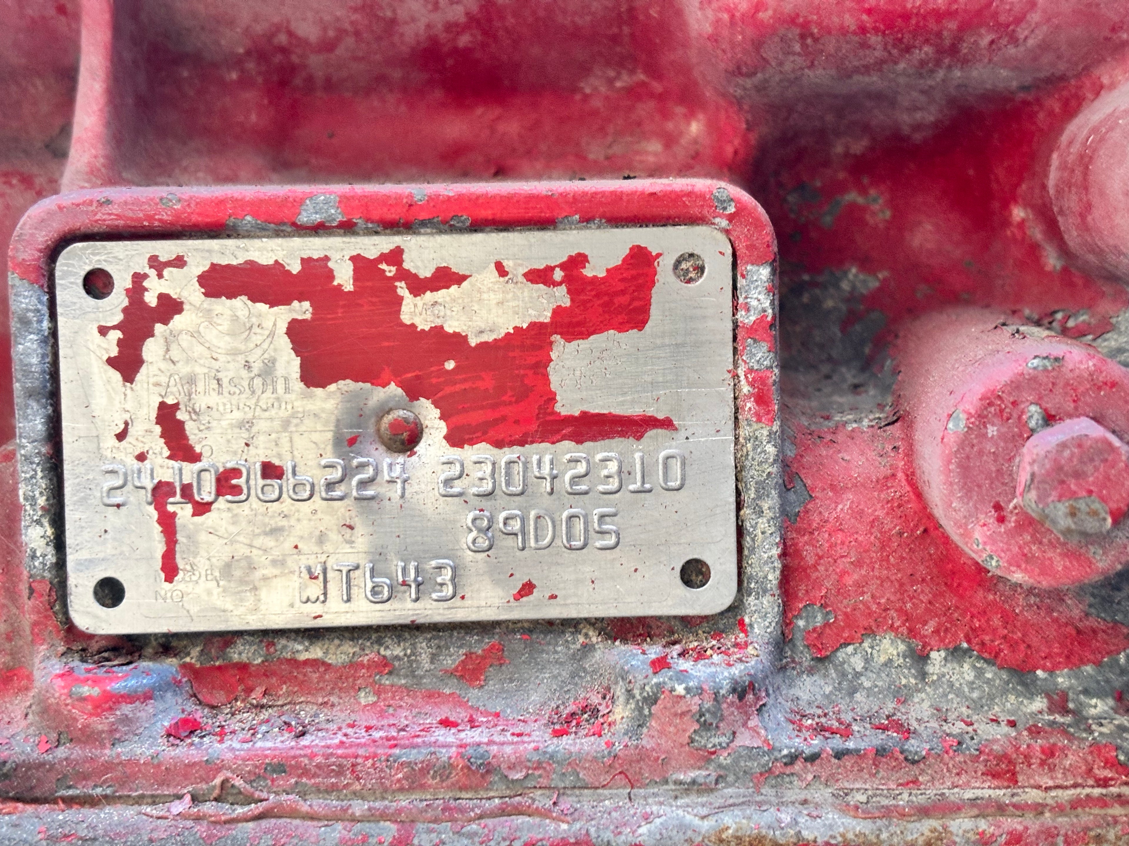 CON-DOR ENT.  PEECON VERTICAL FEED MIXER ALLISON MT643 TRANSMISSION 23042310