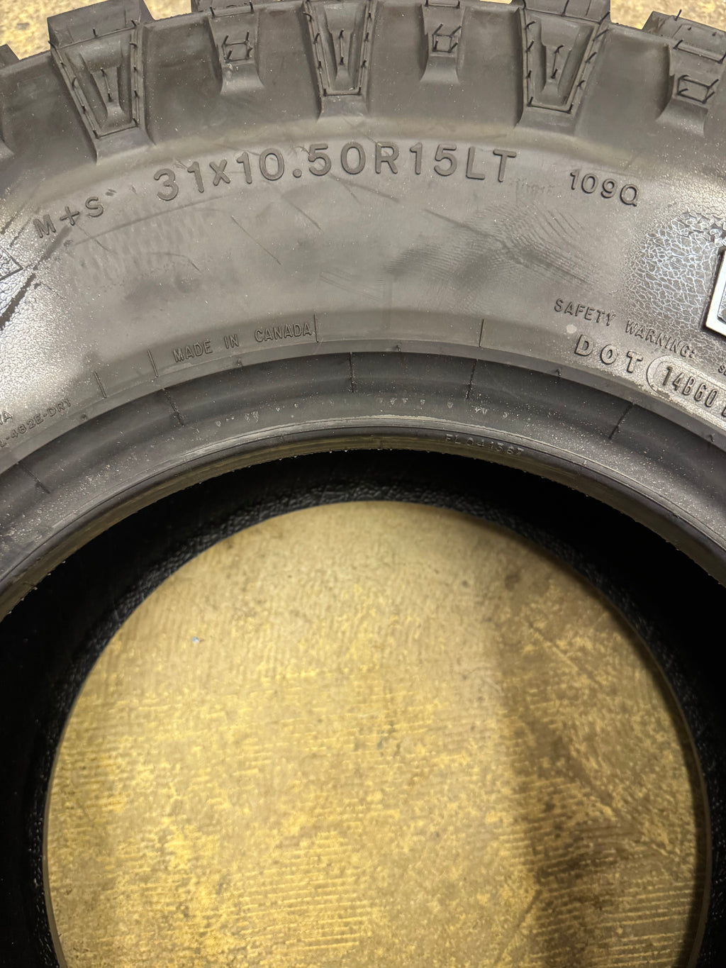 GOODYEAR WRANGLER DURATRAC OWL LT 31 10.5 15 109Q 6PLY ALL TERRAIN TIRE 312007027