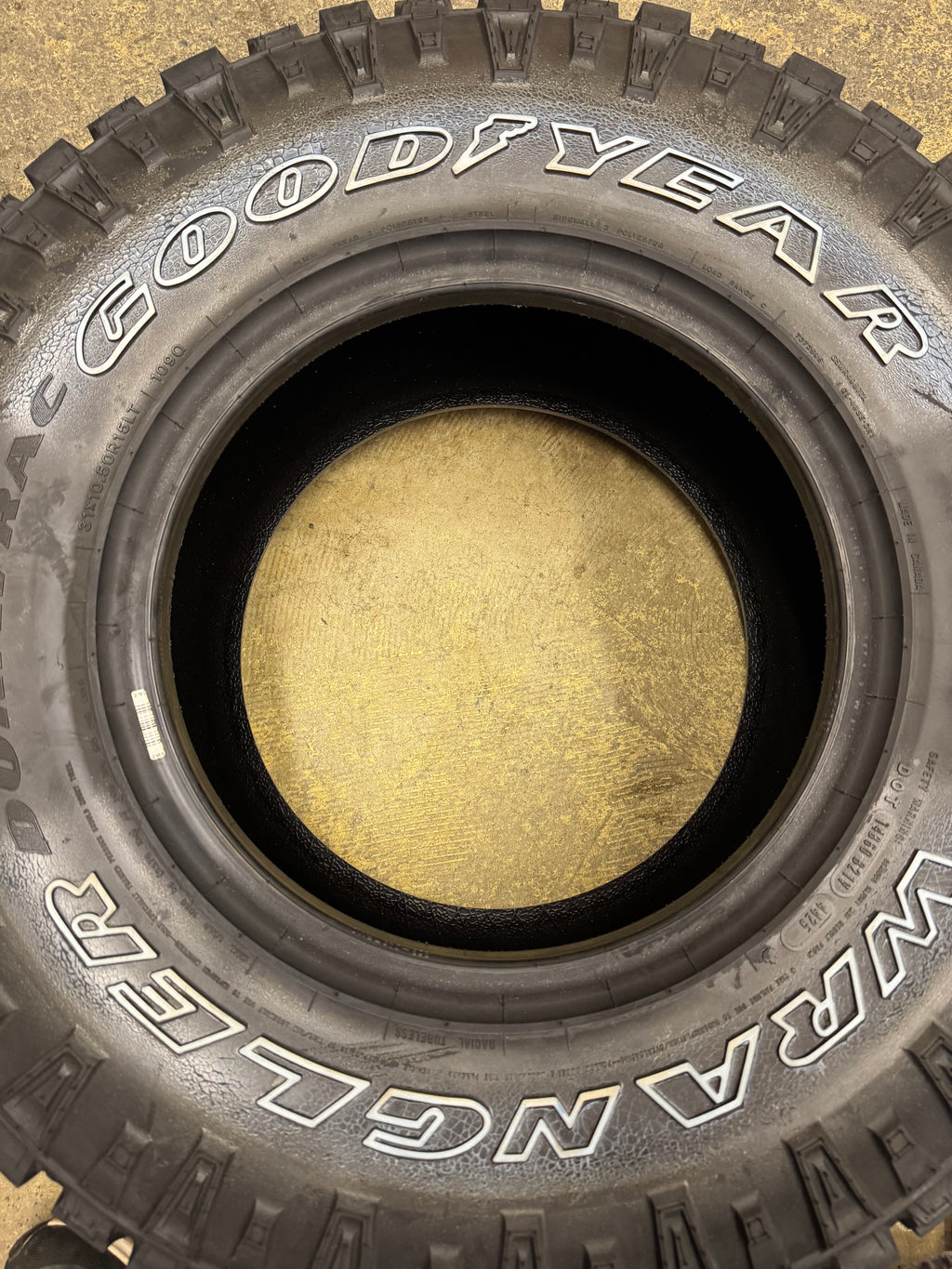 GOODYEAR WRANGLER DURATRAC OWL LT 31 10.5 15 109Q 6PLY ALL TERRAIN TIRE 312007027