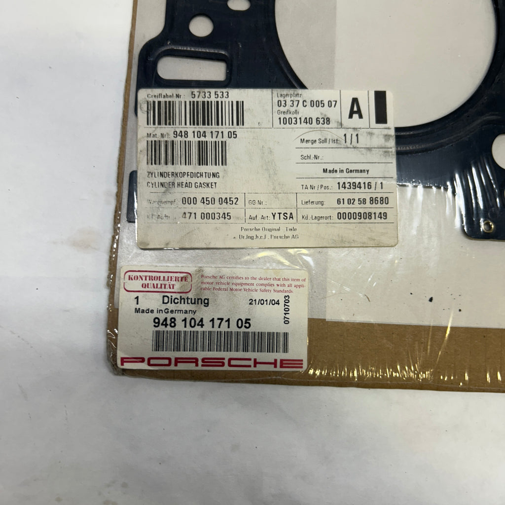 PORSCHE HEAD GASKET CYLINDERS 5-8 94810417205  94810417205