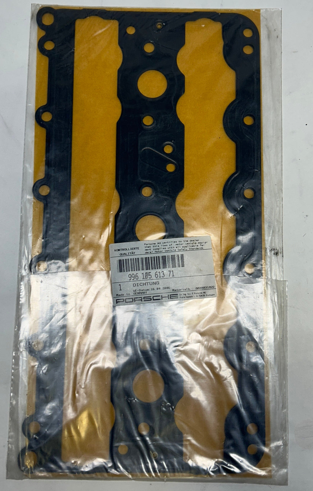 PORSCHE CAMSHAFT HOUSING GASKET  99610561371
