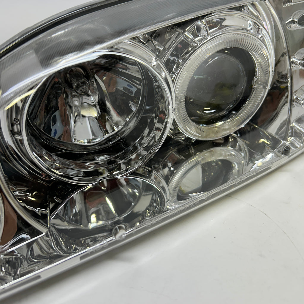 ANZOUSA FORD MUSTANG '94-'98 PROJECTOR HEADLIGHTS WITH HALO CHROME PAIR  121039