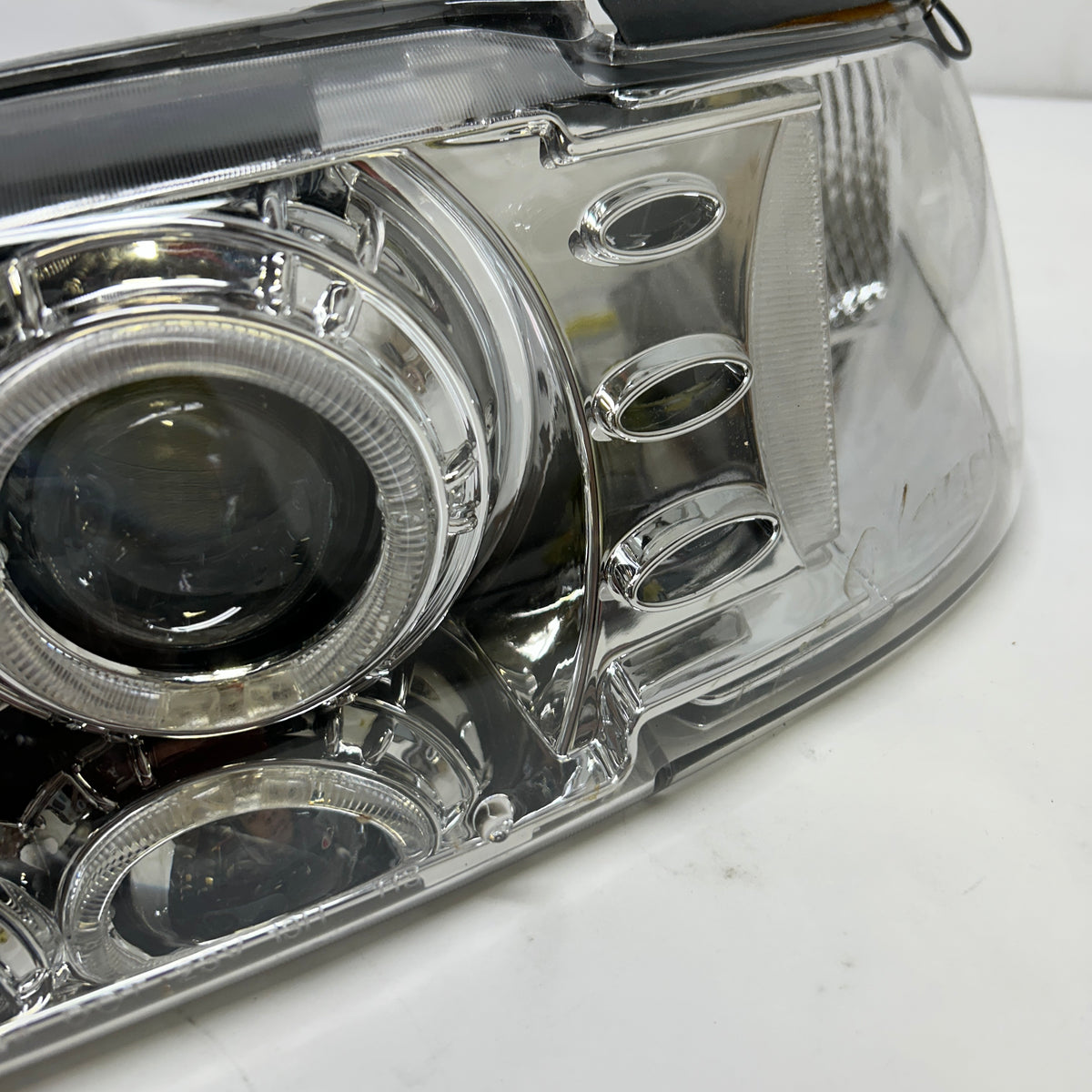 ANZOUSA FORD MUSTANG '94-'98 PROJECTOR HEADLIGHTS WITH HALO CHROME PAIR  121039