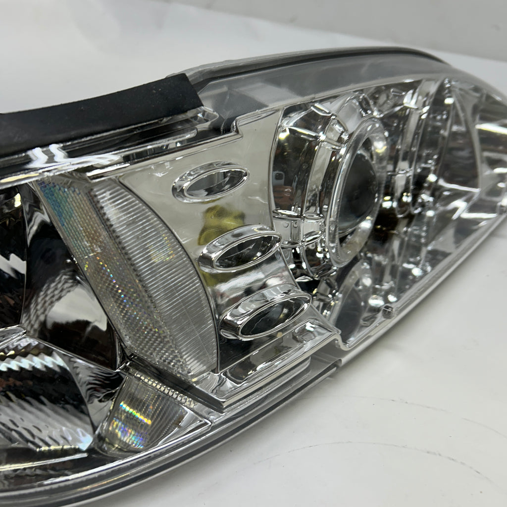 ANZOUSA FORD MUSTANG '94-'98 PROJECTOR HEADLIGHTS WITH HALO CHROME PAIR  121039