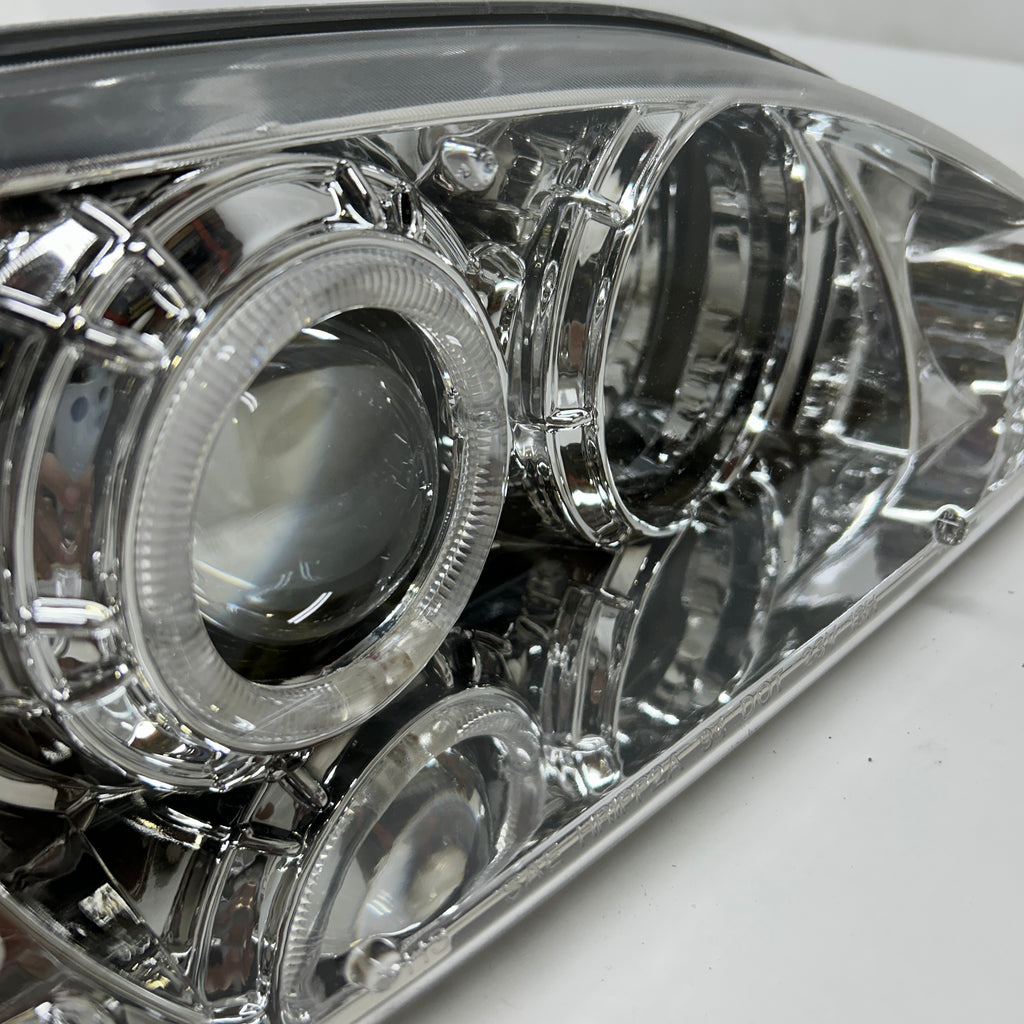 ANZOUSA FORD MUSTANG '94-'98 PROJECTOR HEADLIGHTS WITH HALO CHROME PAIR  121039