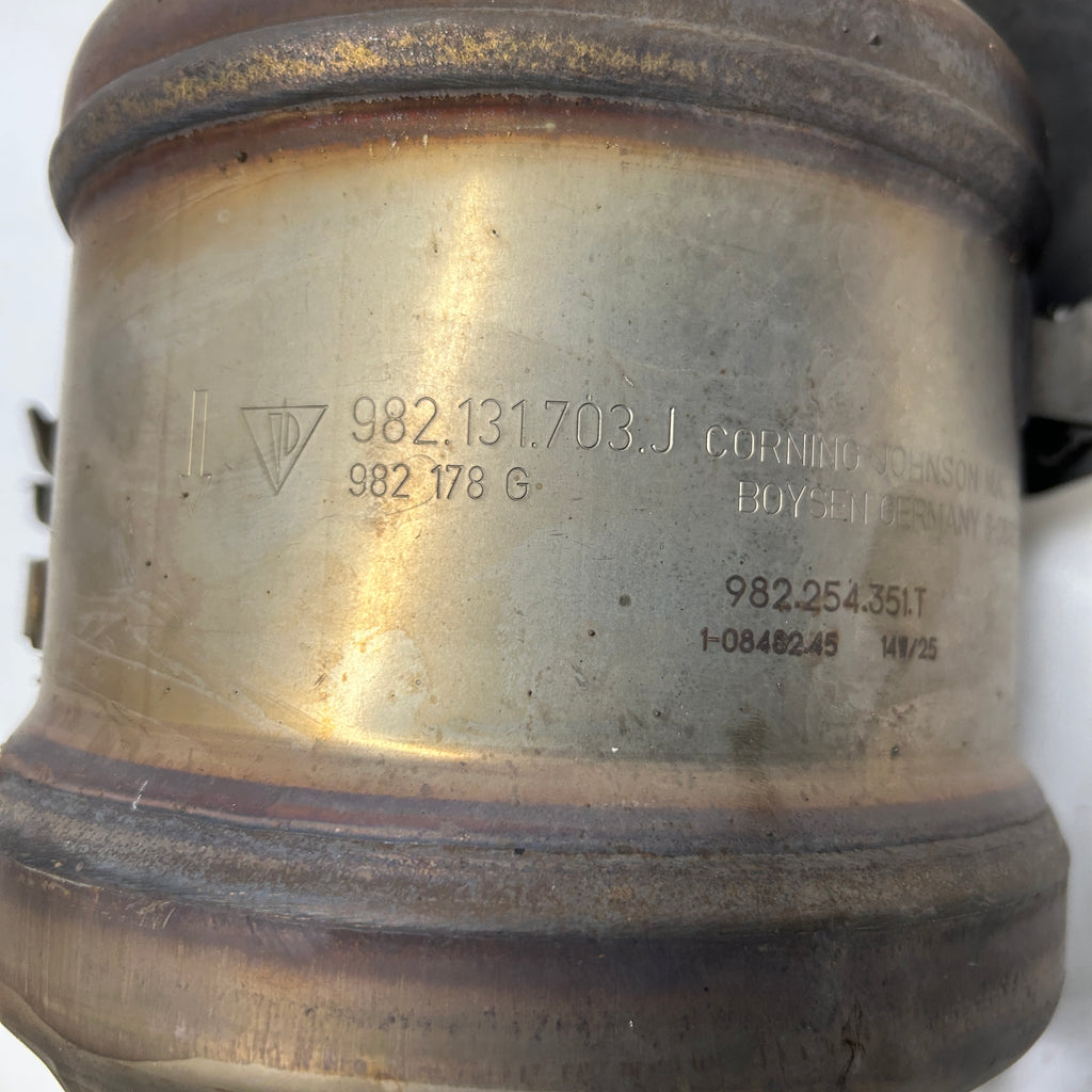 PORSCHE CAYMAN GT4 982 CATALYTIC CONVERTER LEFT AND RIGHT  982131703J