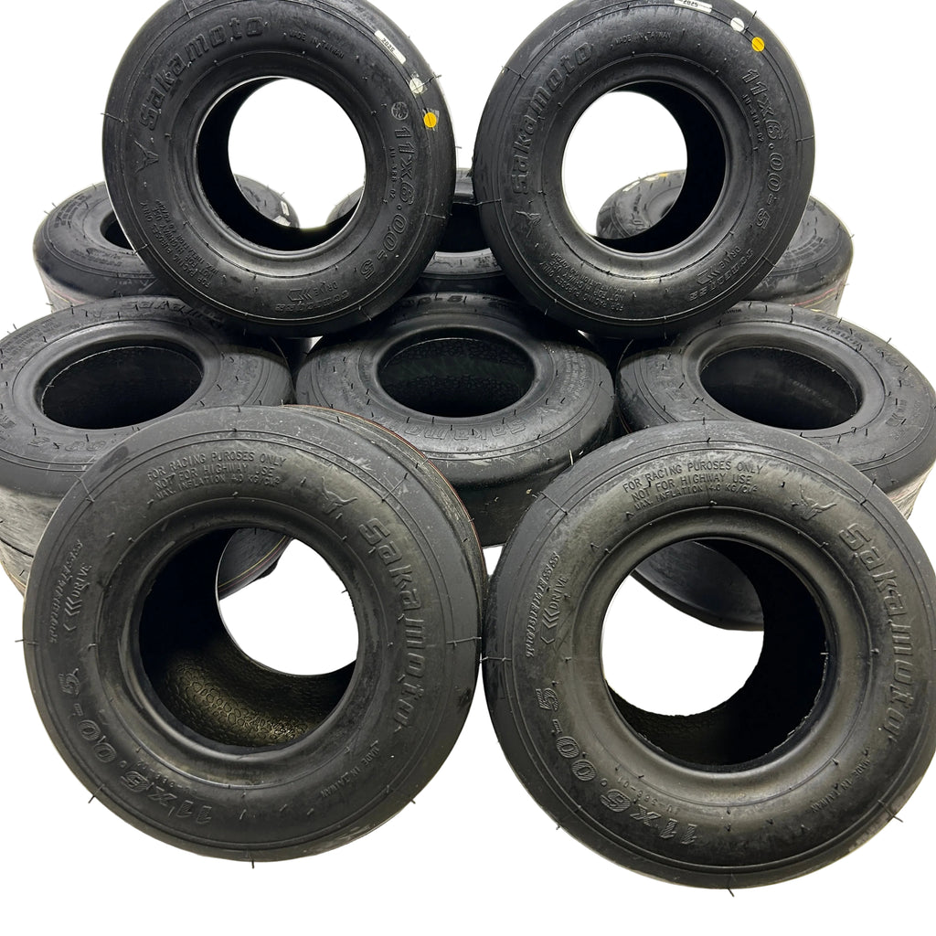SAKAMOTO 11X6.00-5 TUBLESS GO KART TIRE 10 UNITS  7R1CG21