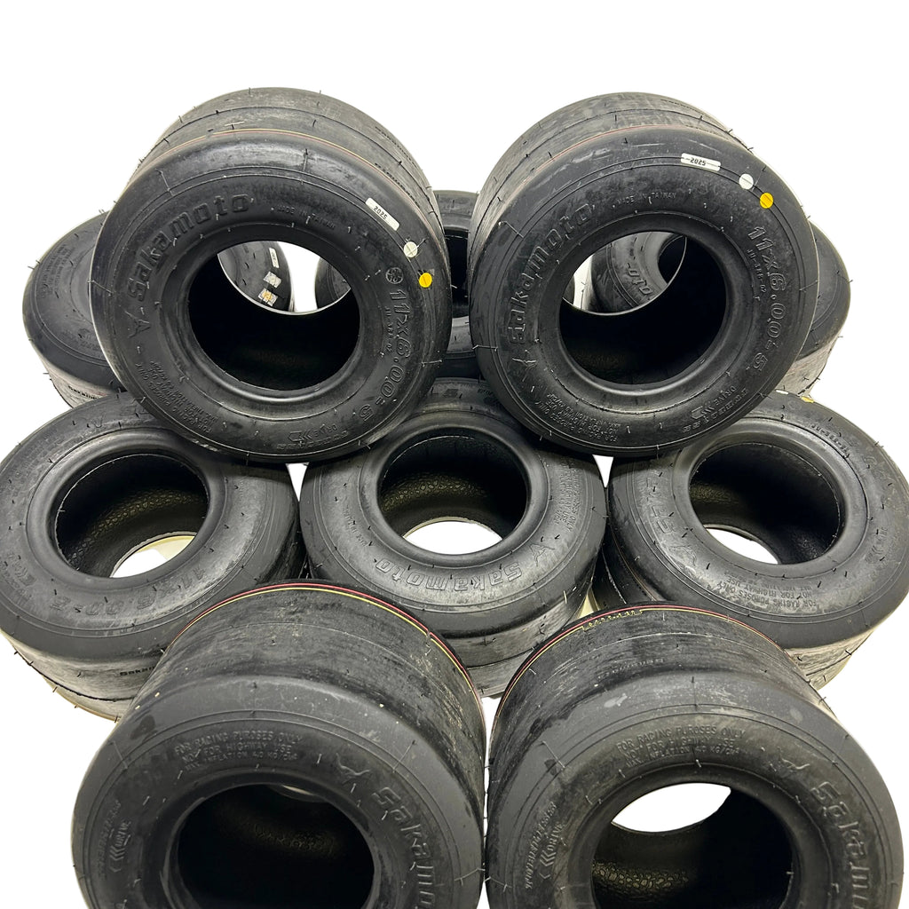 SAKAMOTO 11X6.00-5 TUBLESS GO KART TIRE 10 UNITS  7R1CG21