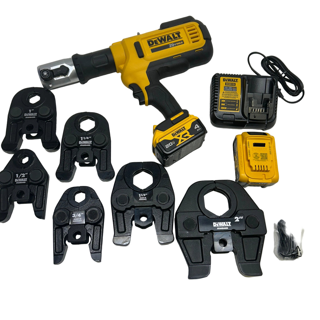 DEWALT CORDLESS PRESS TOOL KIT FOR 1/2"-2" PIPE PISTOL GRIP  DCE200M2K