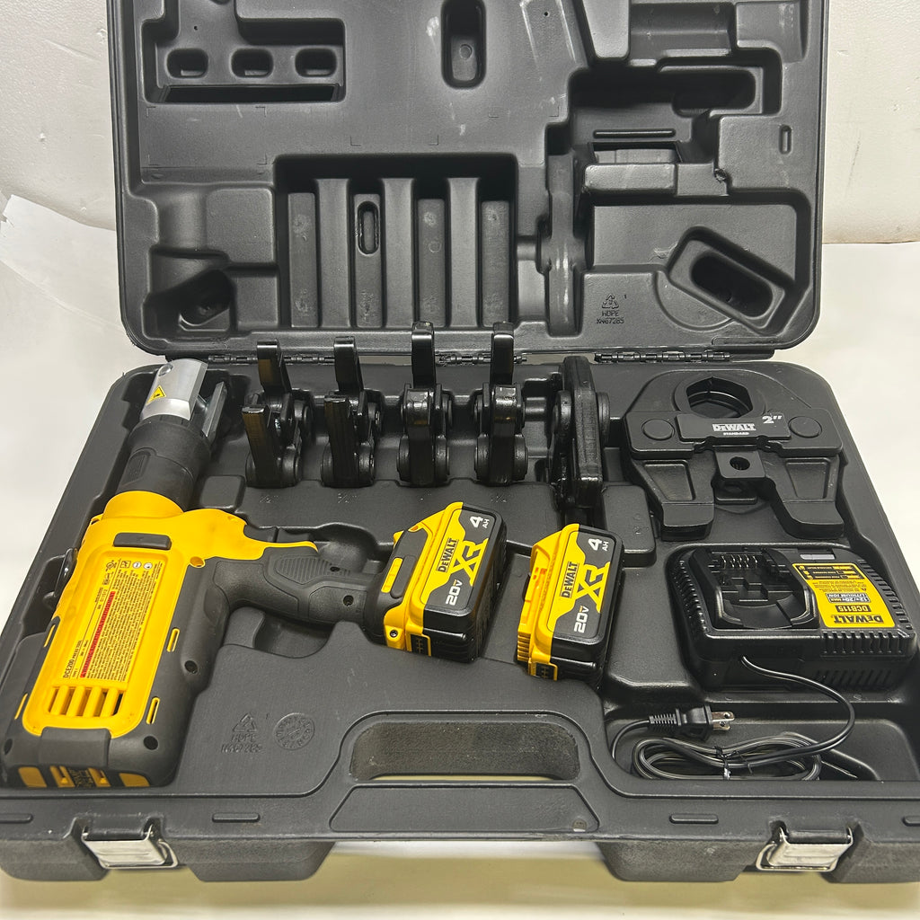 DEWALT CORDLESS PRESS TOOL KIT FOR 1/2"-2" PIPE PISTOL GRIP  DCE200M2K