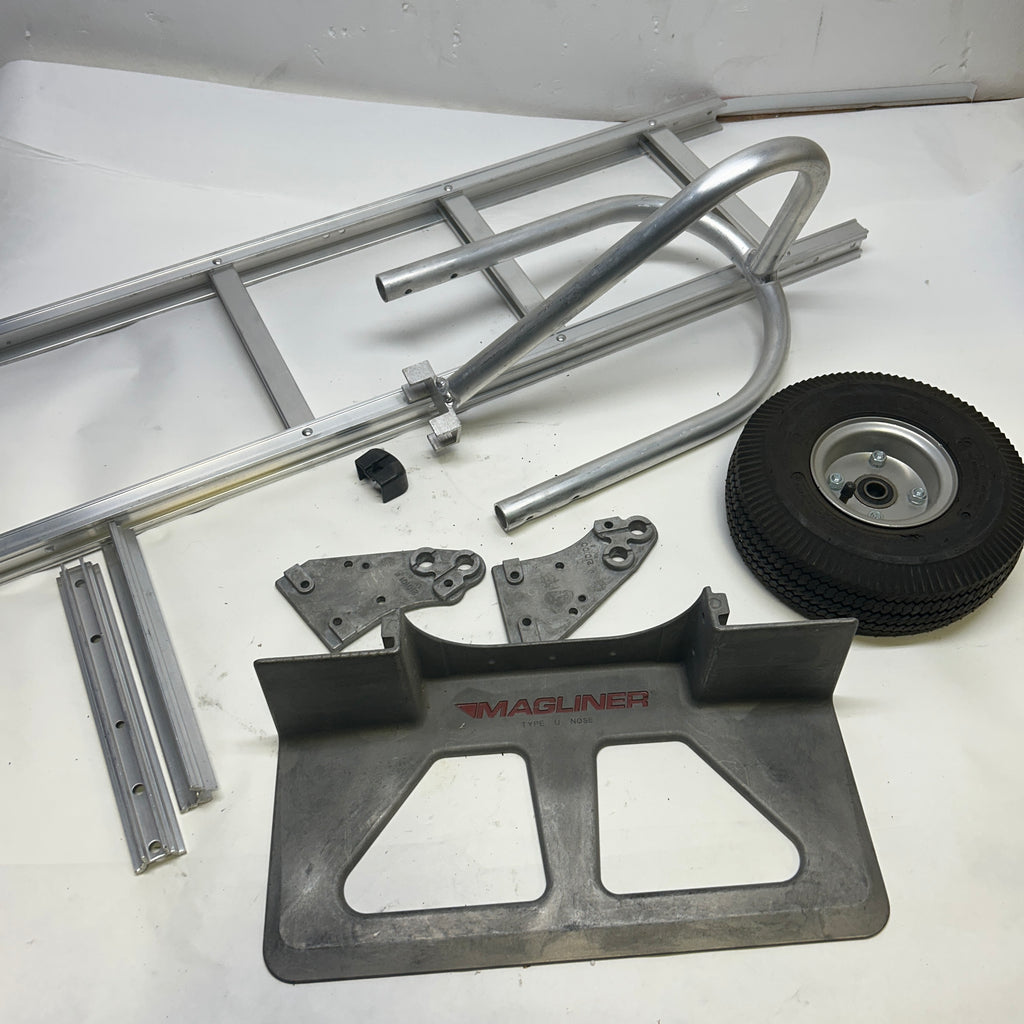 MAGLINER HAND TRUCK 500 LB SINGLE LOOP SILVER ALUMINUM MISSING PARTS  HMK15AUAC