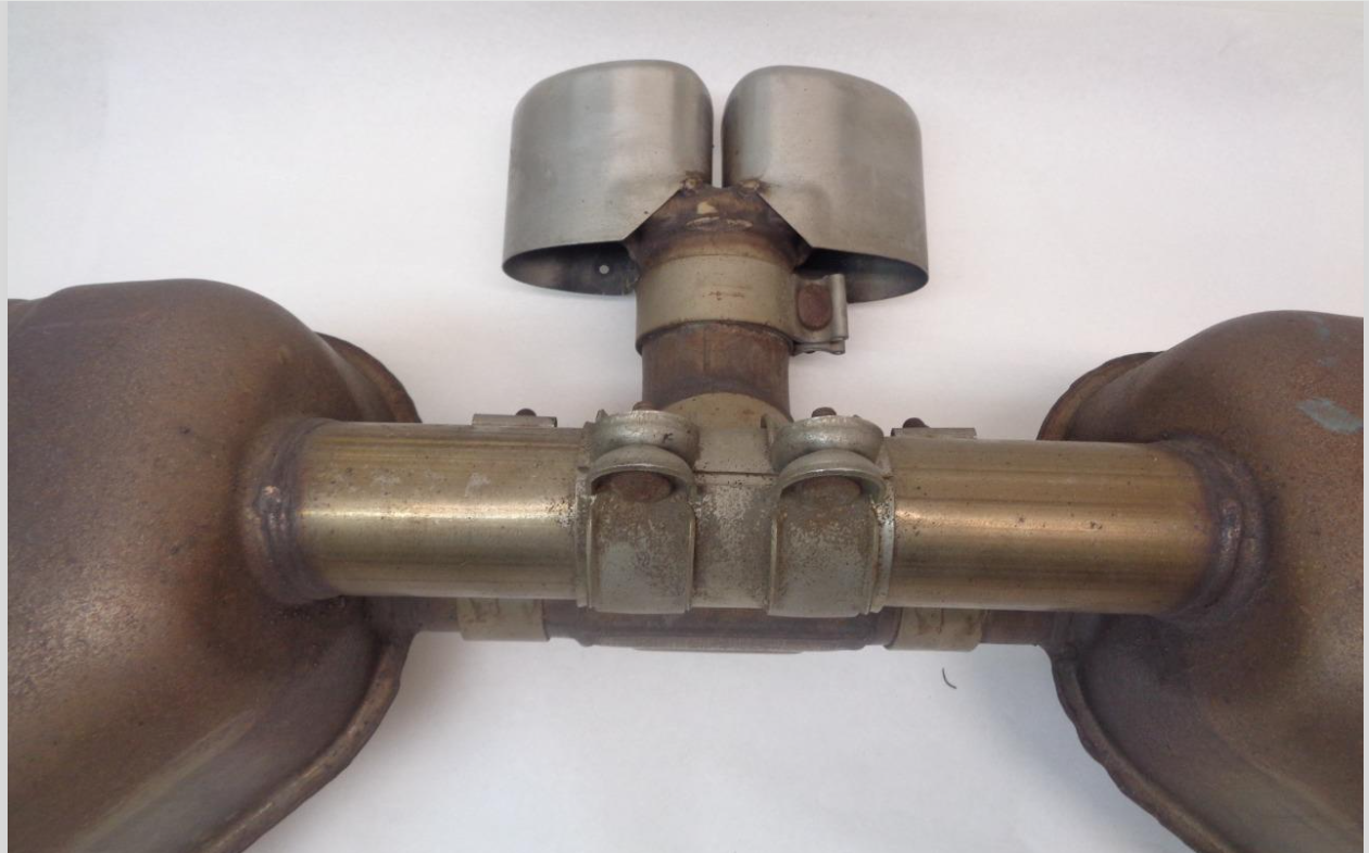USED 2006+ GENUINE PORSCHE 987 CAYMAN BOXTER S EXHAUST MUFFLER & TIP SYSTEM R19