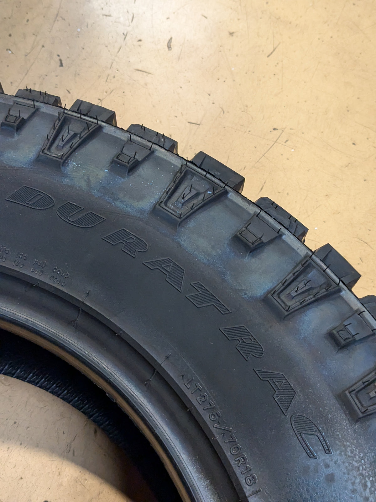 GOODYEAR WRANGLER DURATRAC RWL LT 275 70 18 125/122R ALL TERRAIN TIRE 312065027