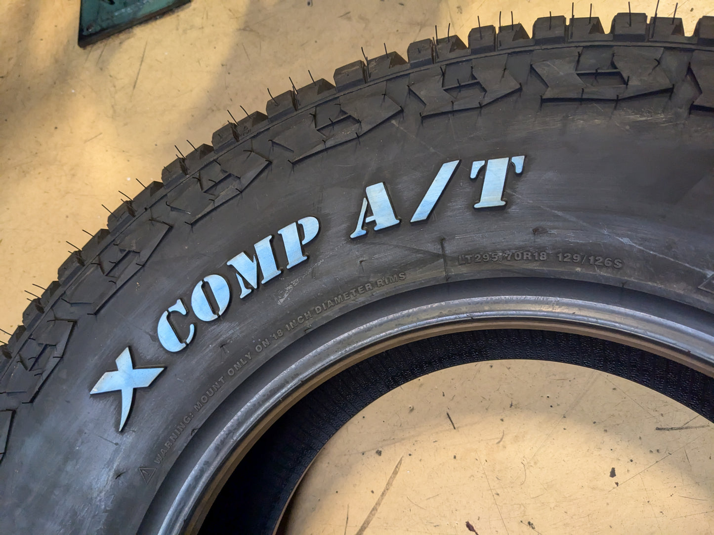 GLADIATOR X COMP A/T LT 295 70 18 129/126S 10PLY ALL TERRAIN TIRE 1932368793