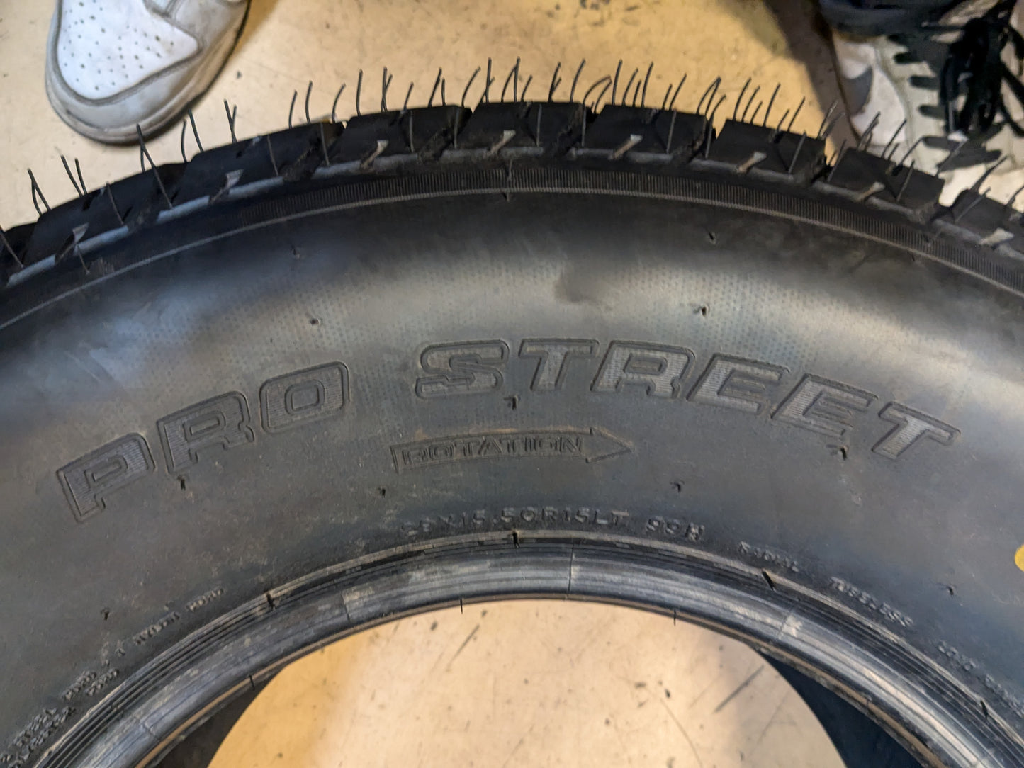 HOOSIER PRO STREET BSW 29 15.5 15 LT 99H STREET RADIAL TIRES 19200
