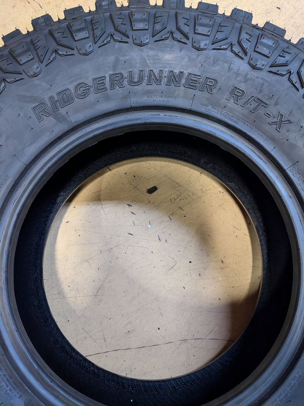 HERITAGE RIDGERUNNER R/T X BSW LT 35 12.50 17 121Q LRF 12 PLY RUGGED TERRAIN THE1029