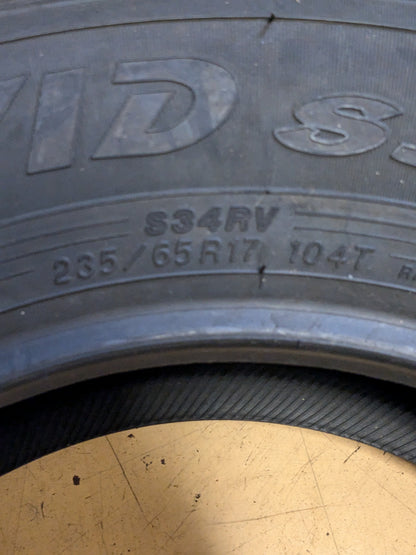 4 YOKOHAMA AVID S34 P 235 65 17 104T SL ALL SEASON TIRES 110133527