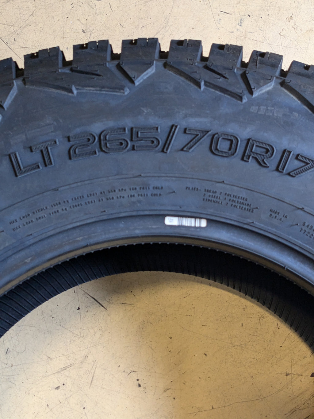 NOKIAN OUTPOST nAT LT 265 70 17 123/120S ALL TERRAIN TIRE T432878