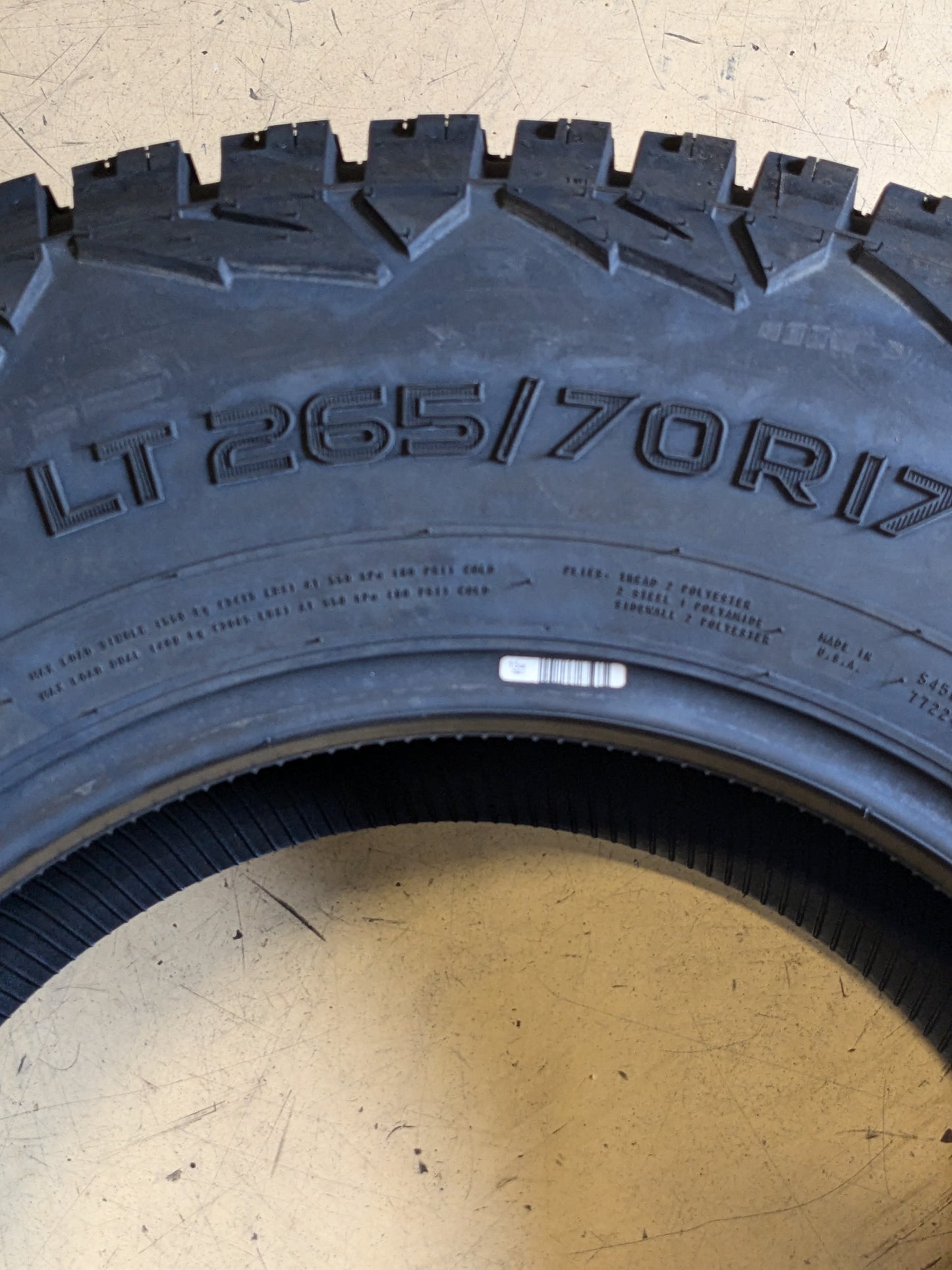 NOKIAN OUTPOST nAT LT 265 70 17 123/120S ALL TERRAIN TIRE T432878
