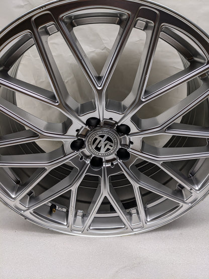 1 TEKNIFORM WHEEL 20X9 ET30 5X112 BP SILVER 006-12SD USED