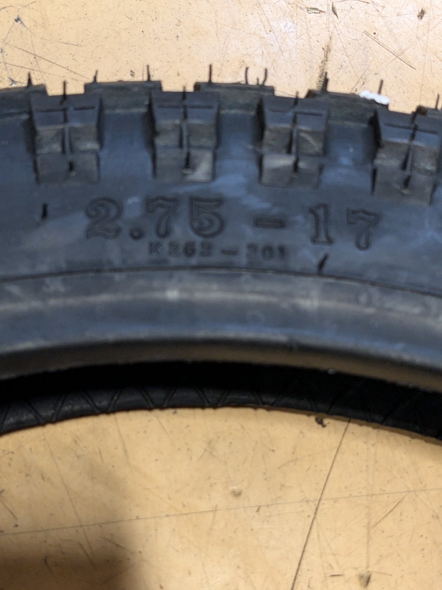 KENDA K262 2.75-17 41P BSW FRONT/REAR MOTORCYCLE TIRE DUAL SPORT 13991021