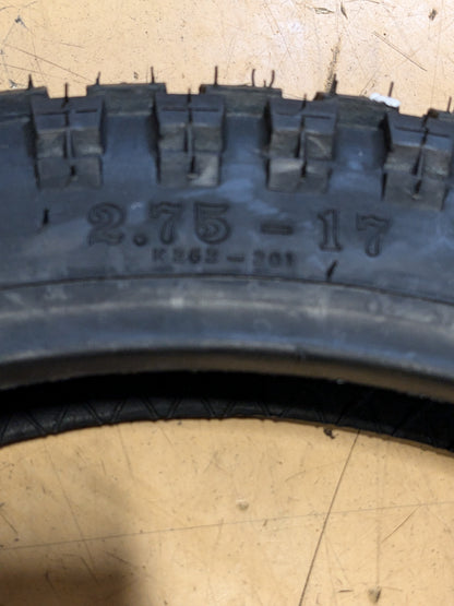 KENDA K262 2.75-17 41P BSW FRONT/REAR MOTORCYCLE TIRE DUAL SPORT 13991021