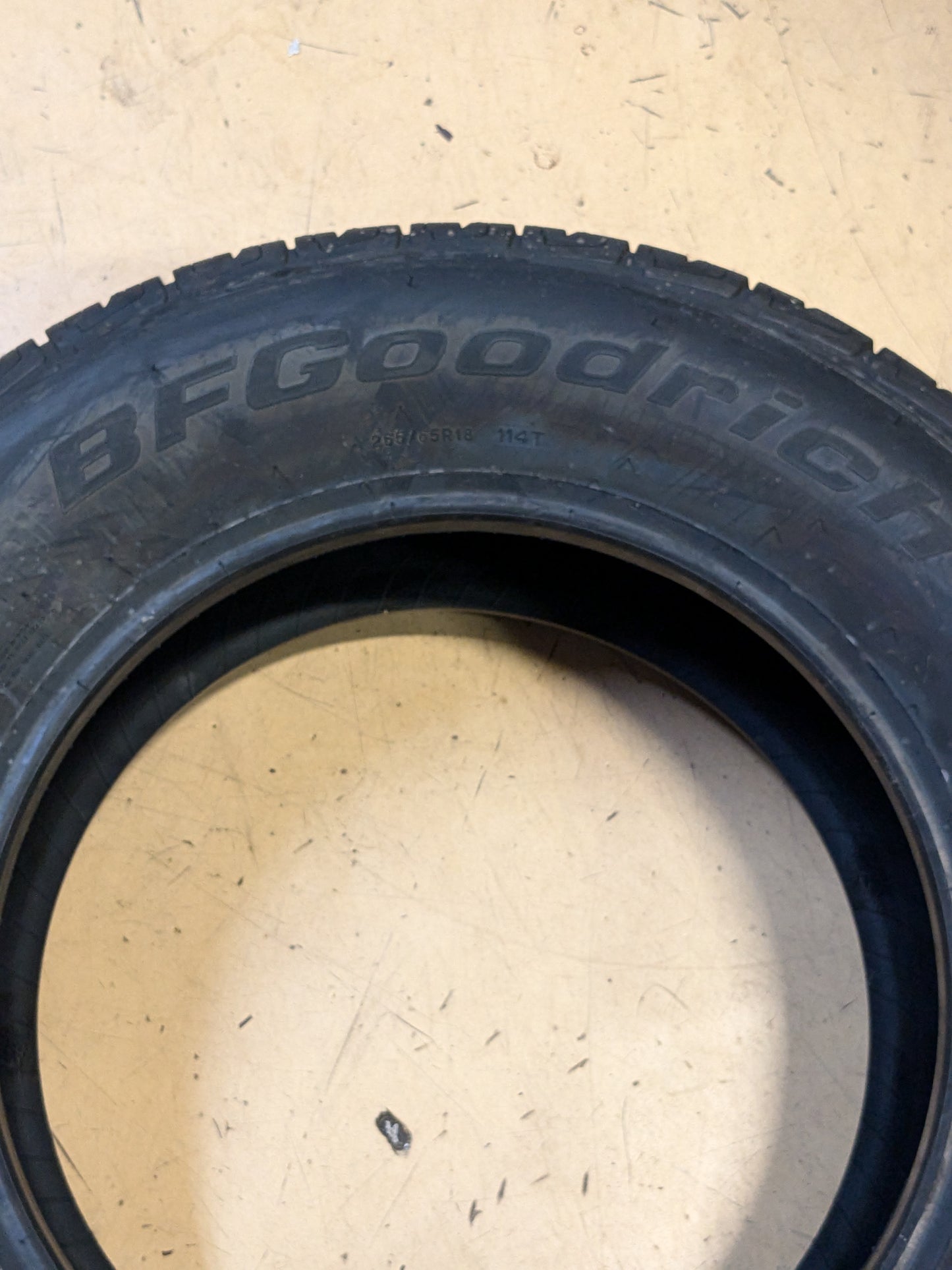 2 BFGOODRICH ADVANTAGE T/A SPORT LT 265 65 18 114T ALL WEATHER TIRE 49388