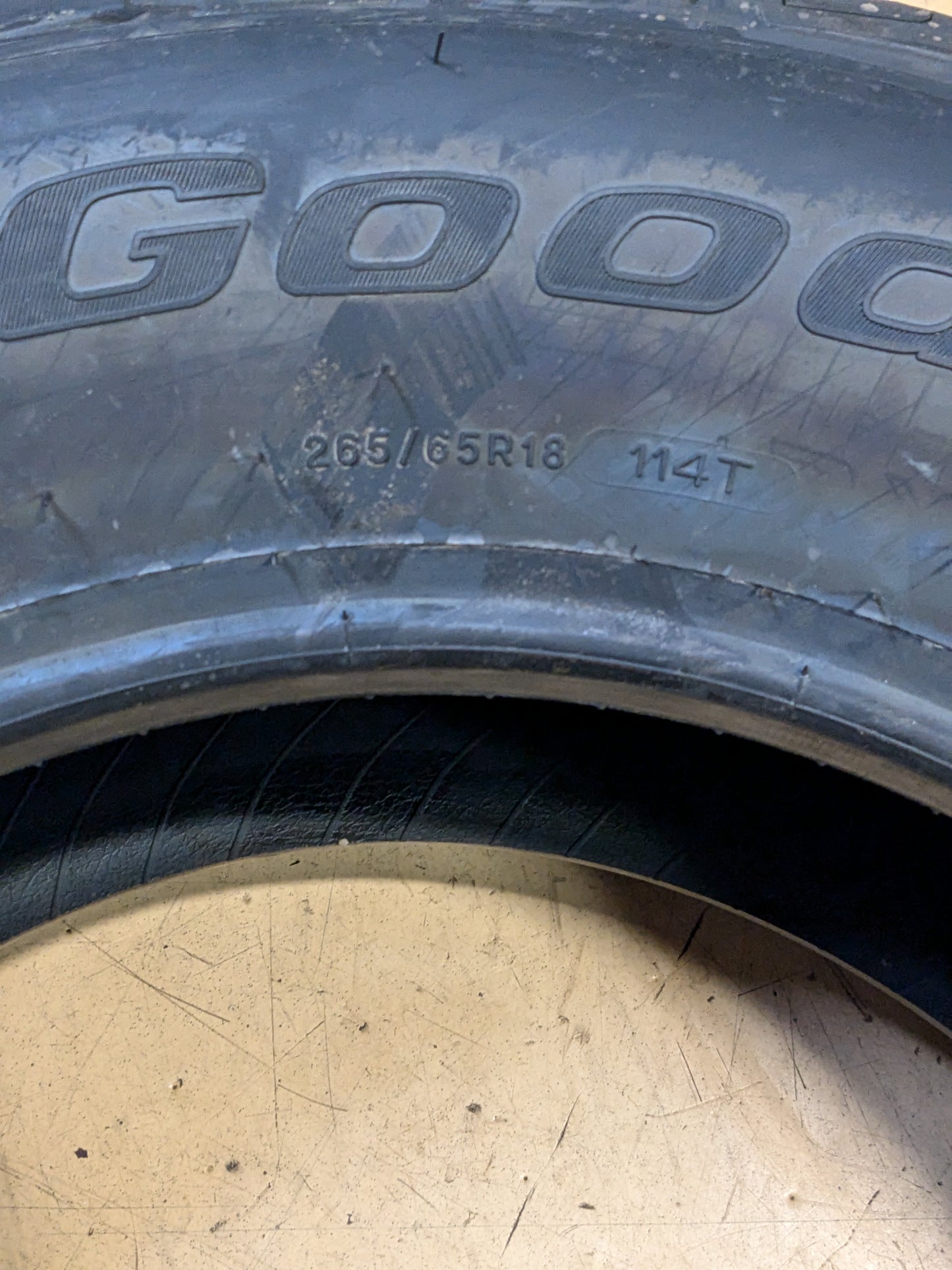2 BFGOODRICH ADVANTAGE T/A SPORT LT 265 65 18 114T ALL WEATHER TIRE 49388