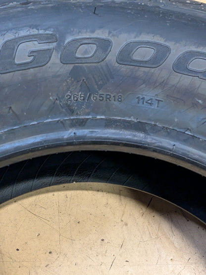 2 BFGOODRICH ADVANTAGE T/A SPORT LT 265 65 18 114T ALL WEATHER TIRE 49388