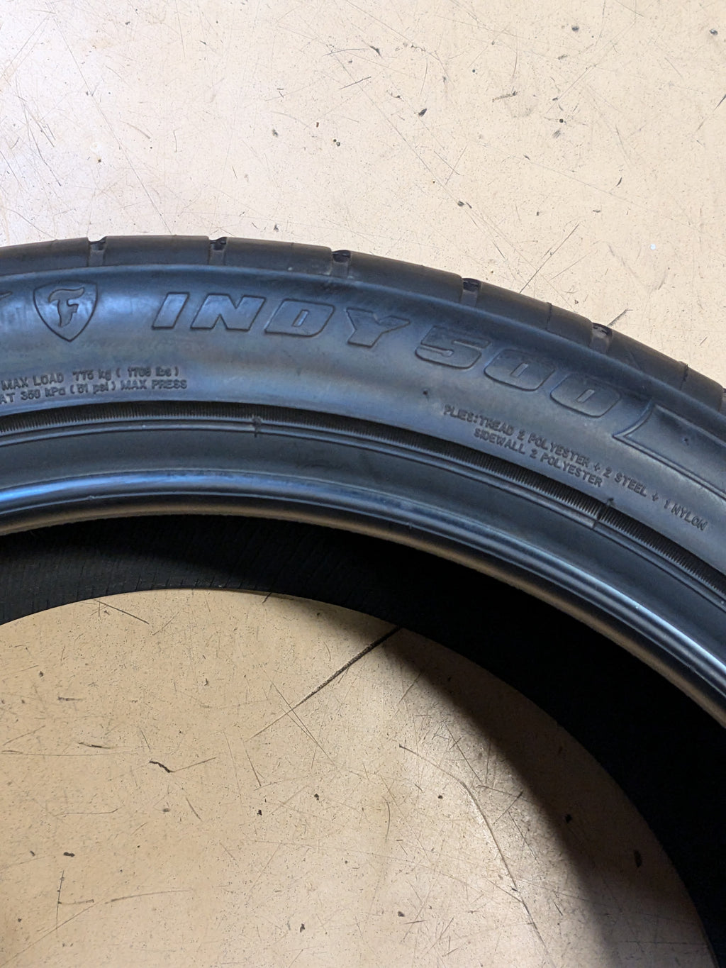 FIRESTONE FIREHAWK INDY 500 BSW P 285 35 19 99W UHP TIRE 003260