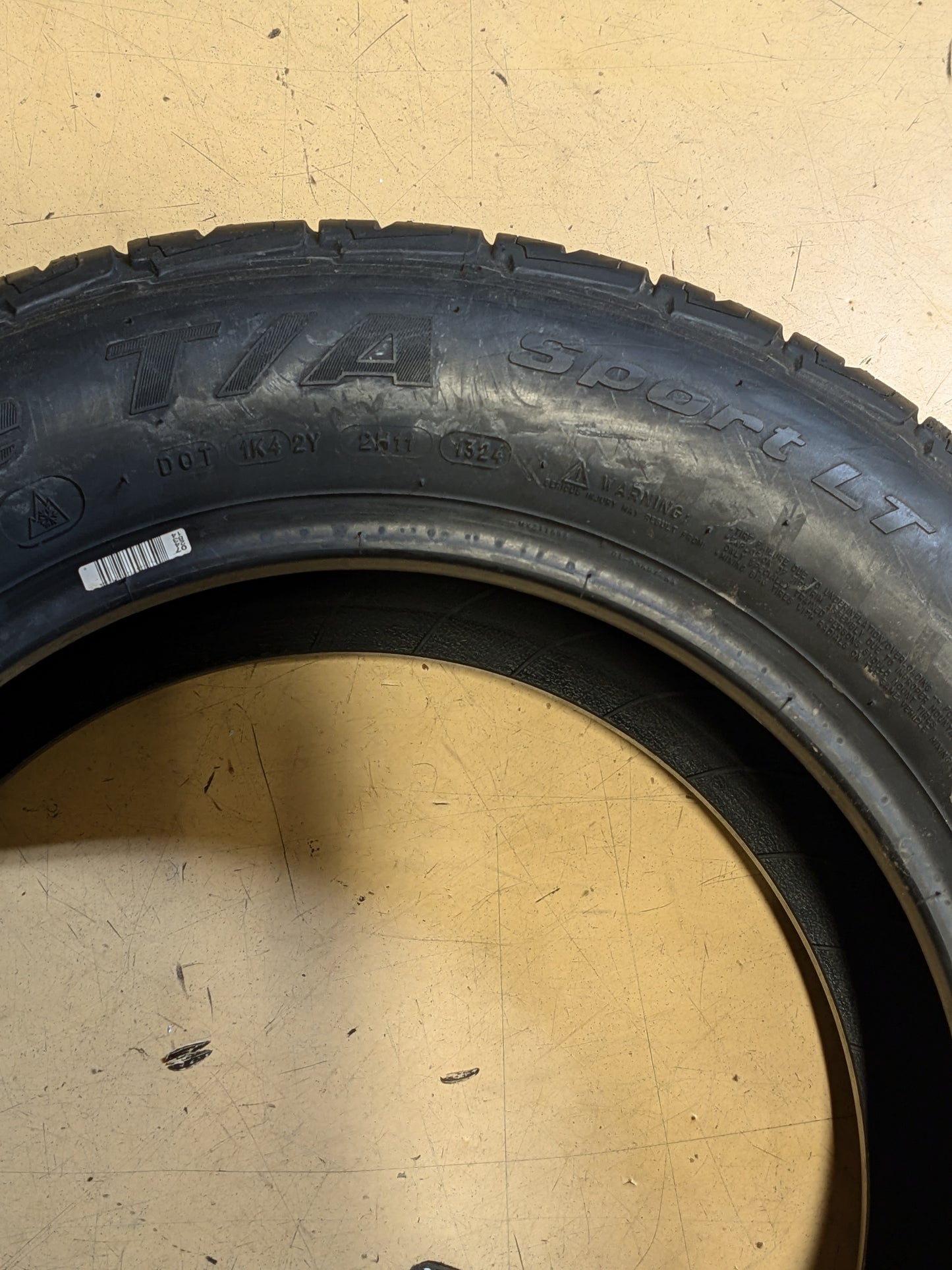 4 BFGOODRICH ADVANTAGE T/A SPORT LT 225 65 17 102H TIRE 21562