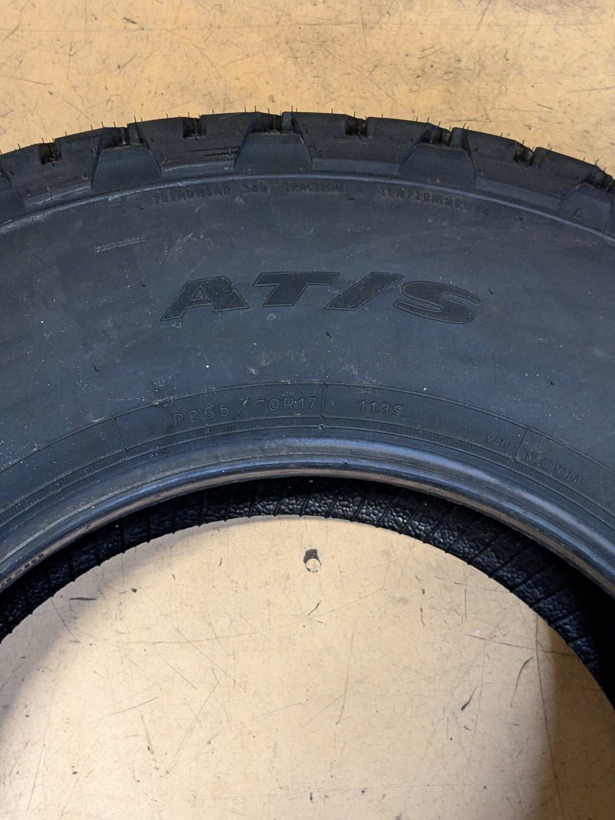 GOODYEAR WRANGLER AT/S OWL P 265 70 17 113S TIRE 410422176