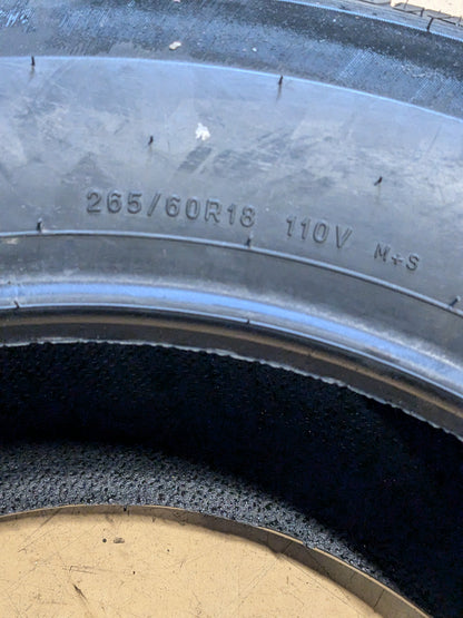 2 UNIROYAL TIGER PAW TOURING AS DT P 265 60 18 110V SL ALL SEASON TIRES 04205
