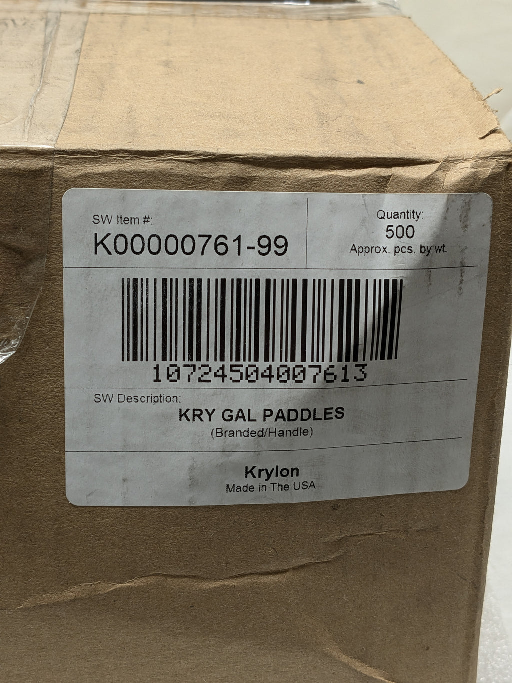 KRYLON INDUSTRIAL COATINGS MIXING PADDLES (1,000 COUNT) K00000761-99