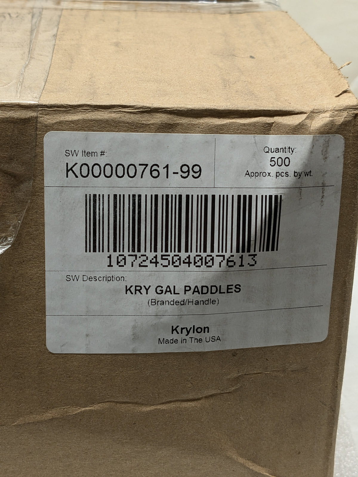 KRYLON INDUSTRIAL COATINGS MIXING PADDLES (1,000 COUNT) K00000761-99