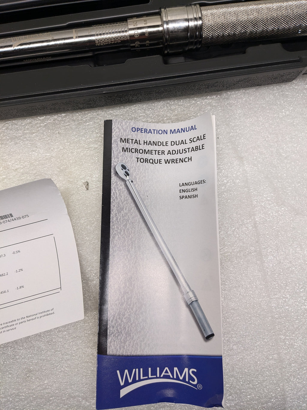 Williams 25003MRMHW Torque Wrench 1/2