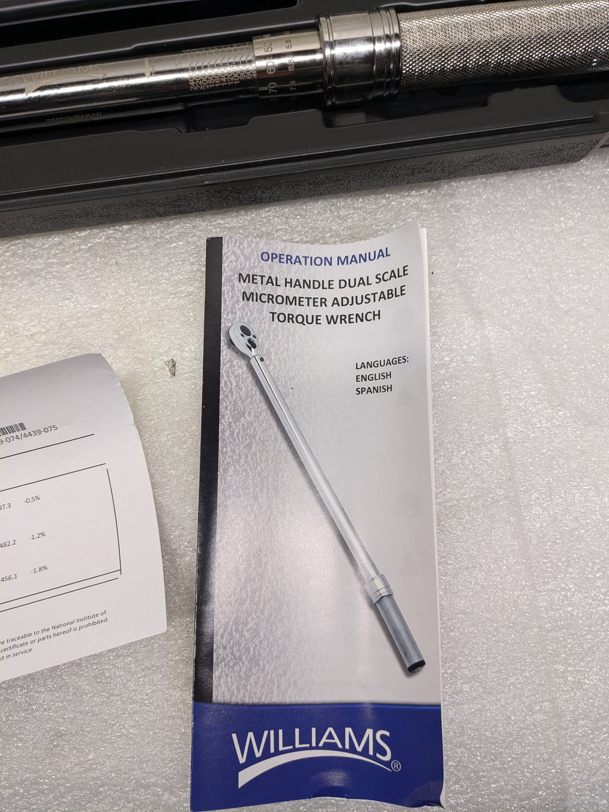 Williams 25003MRMHW Torque Wrench 1/2