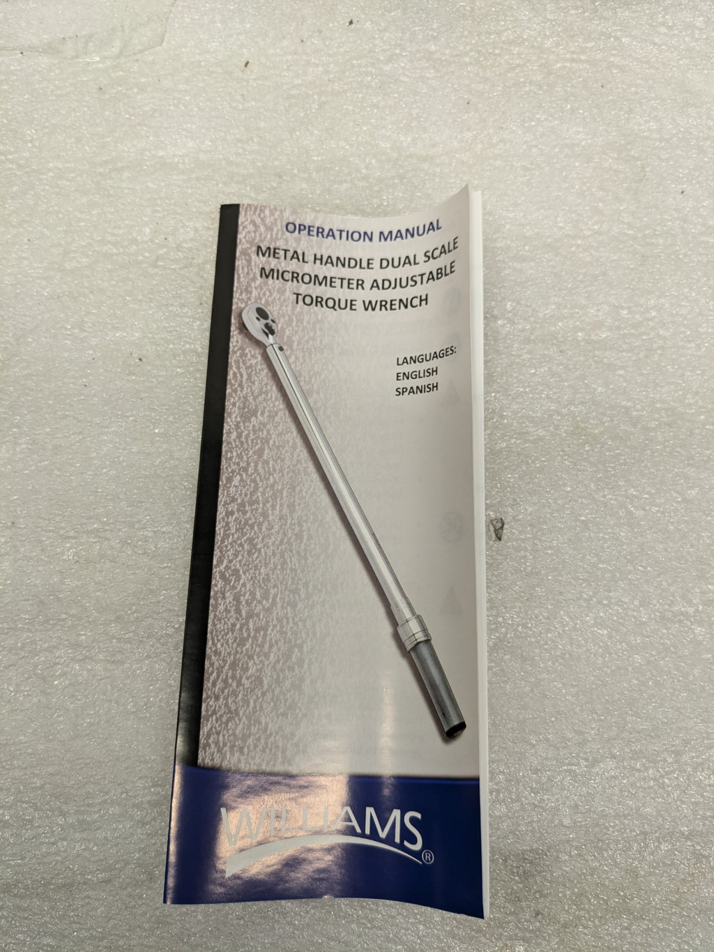 WILLIAMS 2503MFRMHW TORQUE WRENCH 1/2 HEX DRIVE