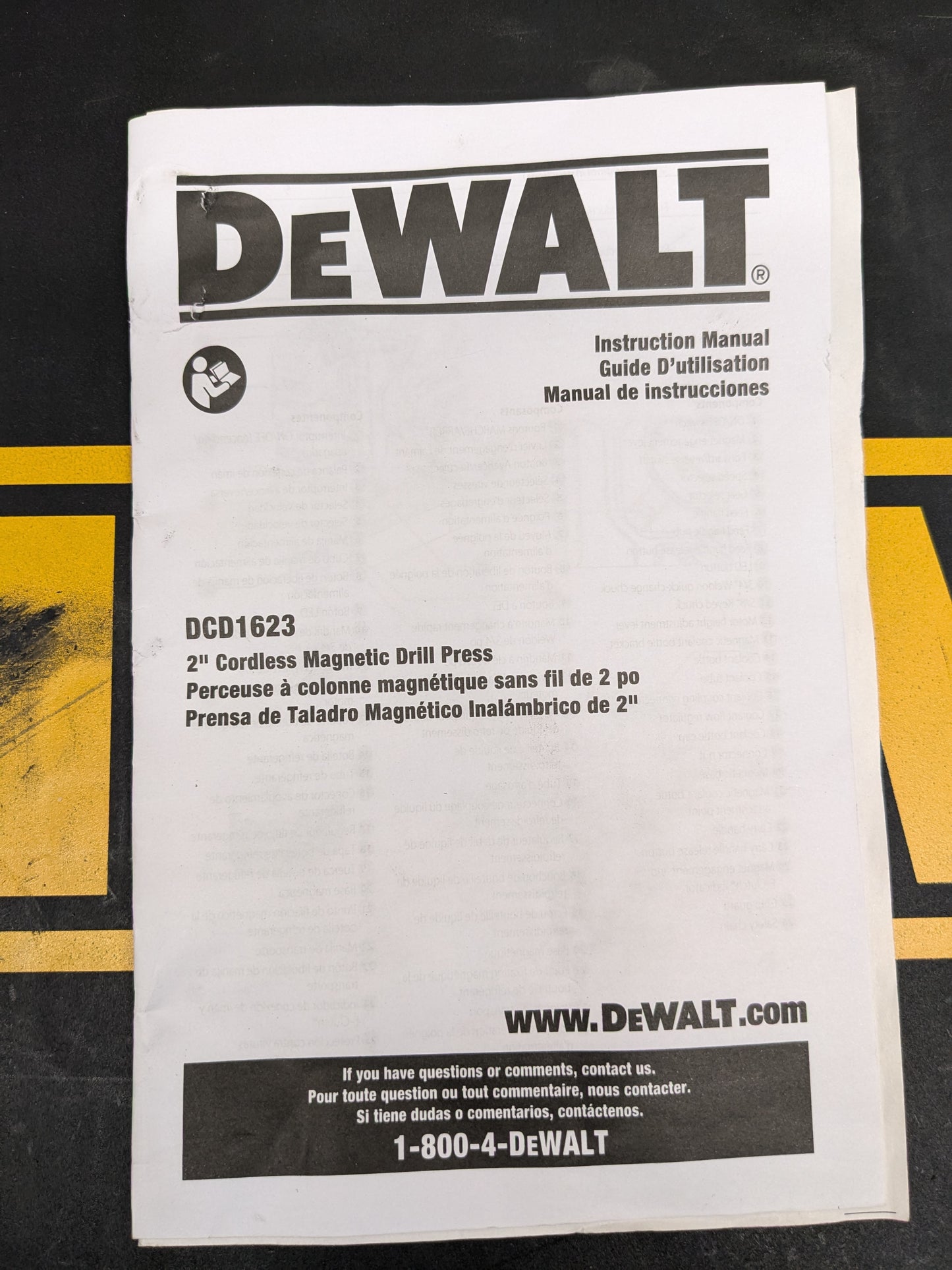 DEWALT 20V MAX FLEXVOLT ADVANTAGE 2" DRILL PRESS DCD1623 1 BATTERY