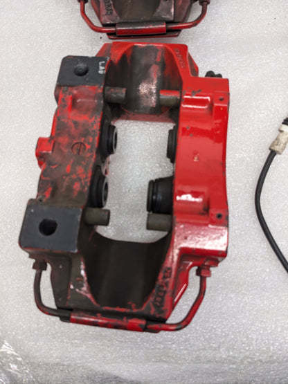 PORSCHE 2001 BOXSTER S RED BREMBO CALIPERS AND BRAKE PADS