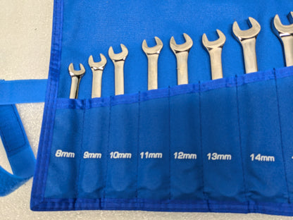 BPW12MST - 12 PIECE CORNWELL BLUEPOWER METRIC COMBINATION WRENCH SET, 12 POINT