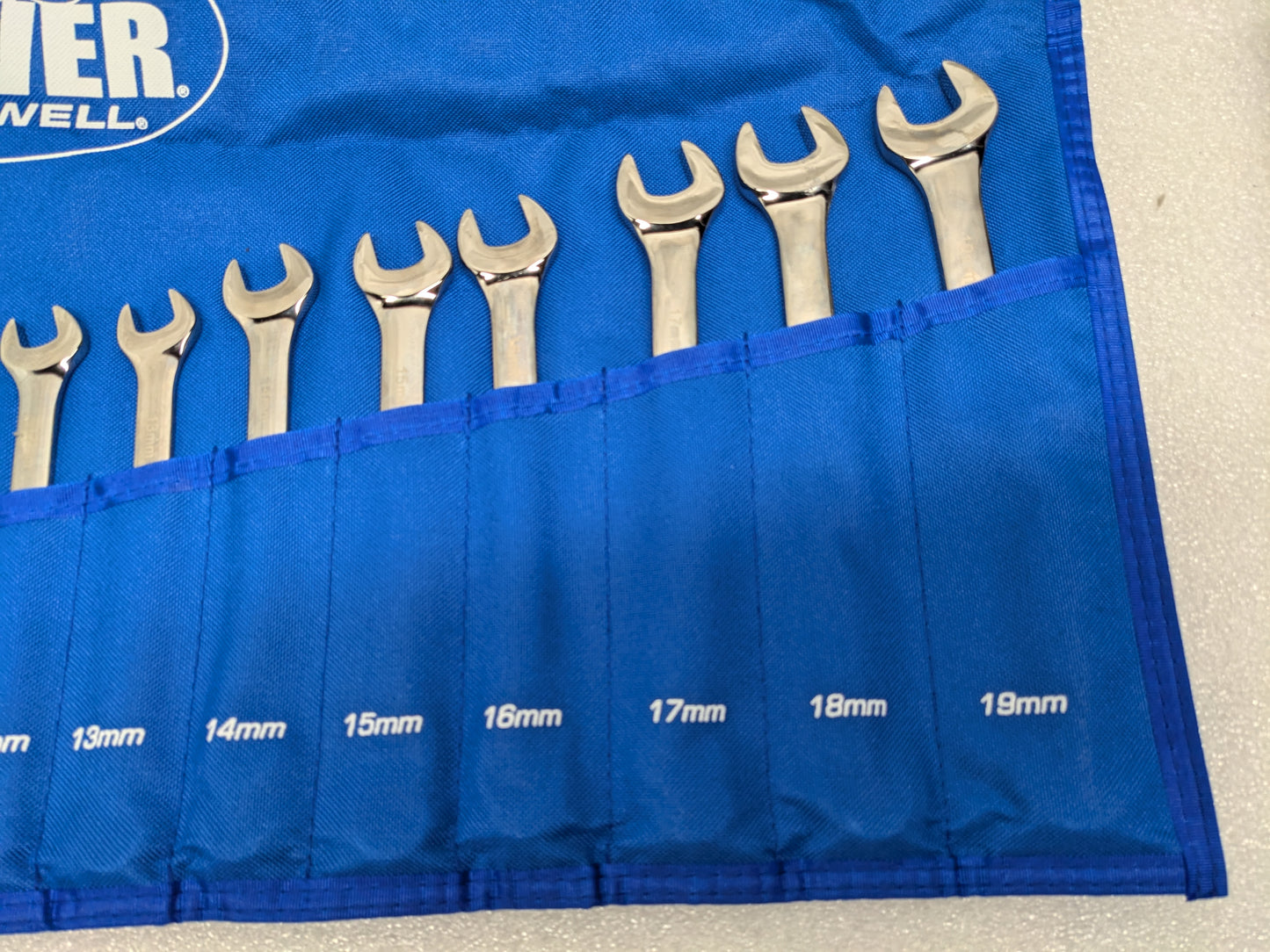 BPW12MST - 12 PIECE CORNWELL BLUEPOWER METRIC COMBINATION WRENCH SET, 12 POINT