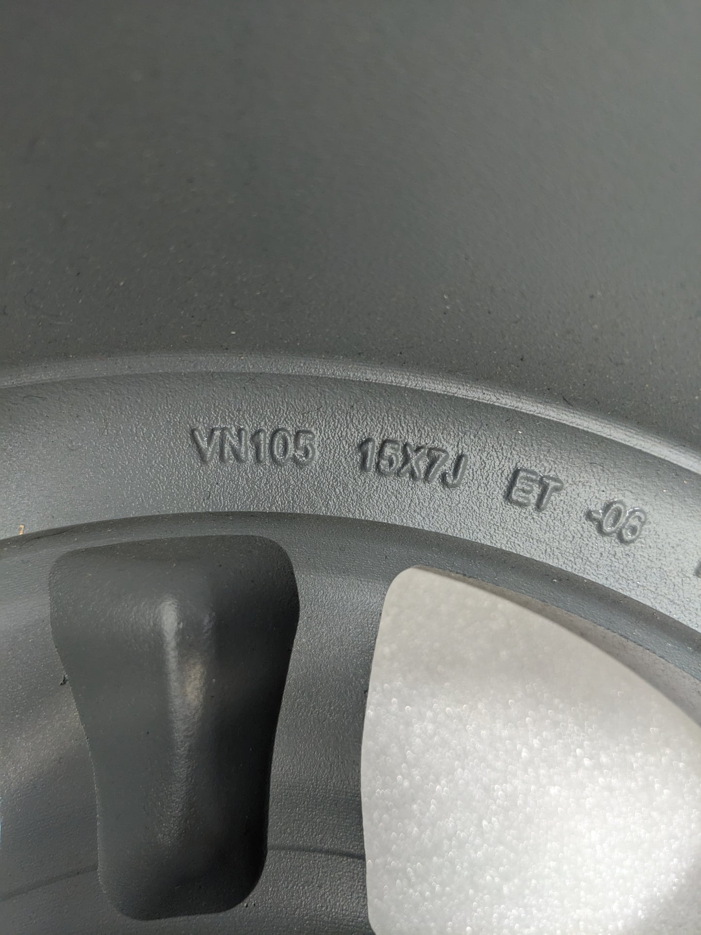 AMERICAN RACING VN105 TORQ THRUST D 15X7 5X114.3 -6ET 83.06 SATIN BLACK MACHINED LIP WHEEL