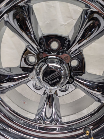 AMERICAN RACING VN615 TORQ THRUST II 1 PC 15X7 5X120.7 -6ET 83.06 CHROME WHEEL