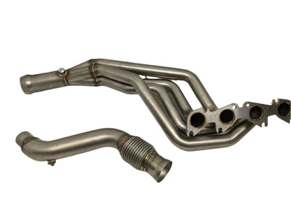 STAINLESS STEEL LONGTUBE HEADERS EXHAUST AND DOWNPIPES SET FOR MUSTANG